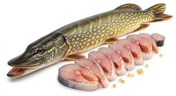 Pike (Esox) Whole Clean With Head