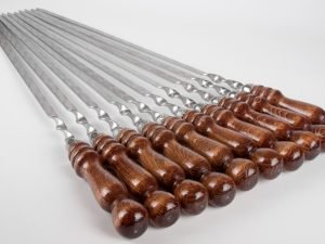 10 Classic Skewers With Wooden Handle Length 62cm