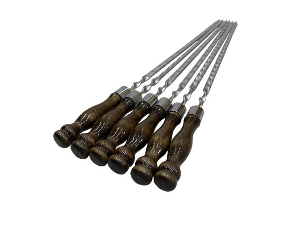 10 Шампуров с Деревянной Ручкой Длина 72cm — изображение 4