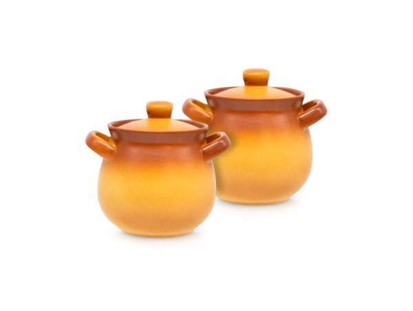 Set of Ceramic Pots - "Stolitsa" - 0.65L - 2 pcs.