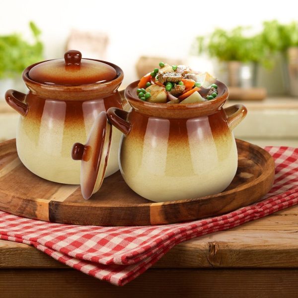 Set of Ceramic Pots - "Rodina" - 0.65L - 2 pcs. - Image 3