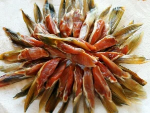 Hot Smoked Salmon Fins